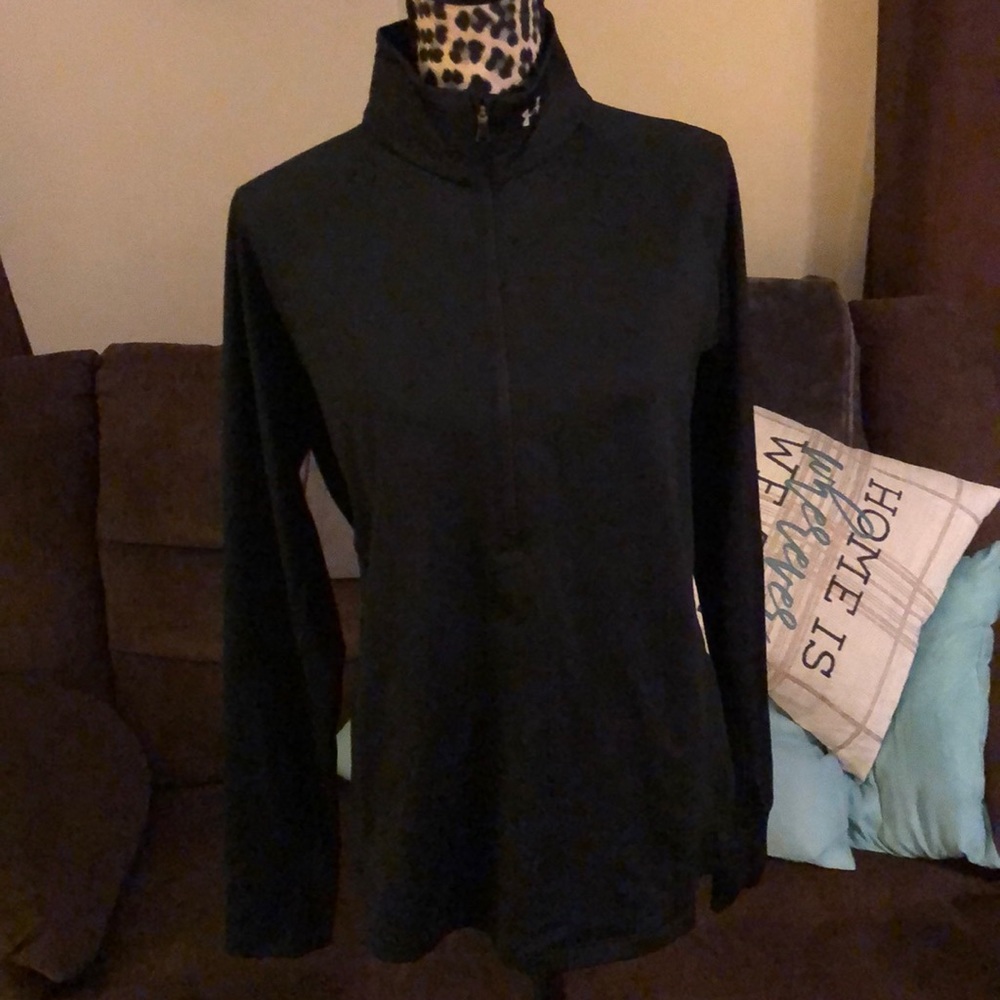 Under Armour 3/4 zip black fleece